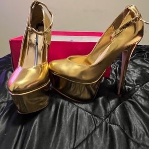 Gold heels